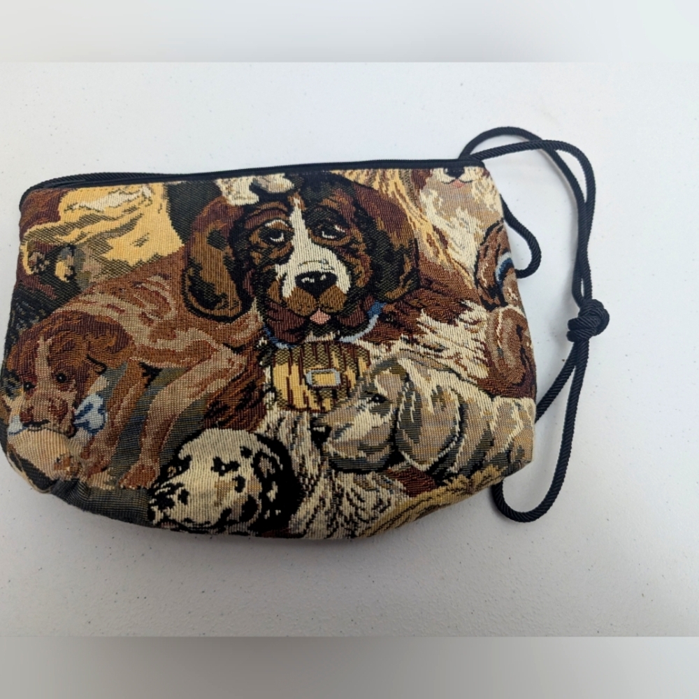 Danny Kaplan Dog Print Crossbody Bag